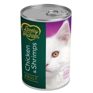 Консервы для кошек Lovely Hunter Adult Chicken&Shrimps 400 г (LHU45349)