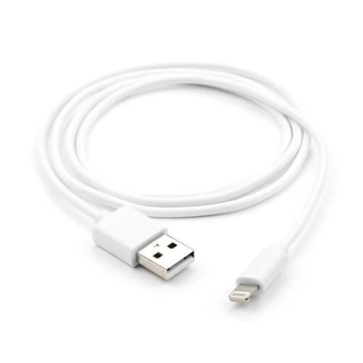 в продажу Дата кабель USB 2.0 AM to Lightning PVC 1m white Vinga (VCPDCL1W) - фото 3