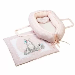 Пеленальный матрасик Верес Кокон с пледом Summer Bunny pink (450.06)