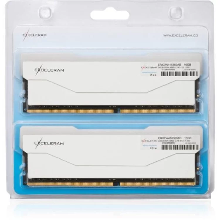 в продаже Модуль памяти для компьютера DDR4 16GB (2x8GB) 3600 MHz RGB X2 Series White eXceleram (ERX2W416369AD) - фото 3