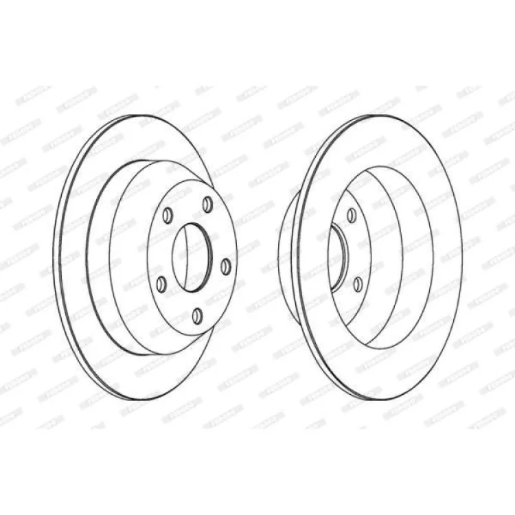 Тормозной диск FERODO DDF1553C