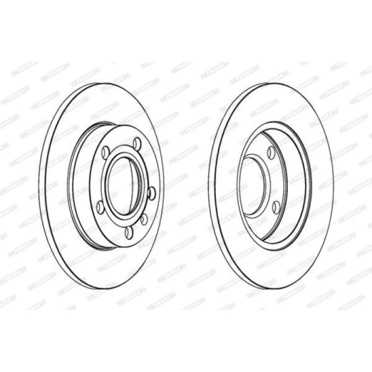 Гальмівний диск FERODO DDF1709