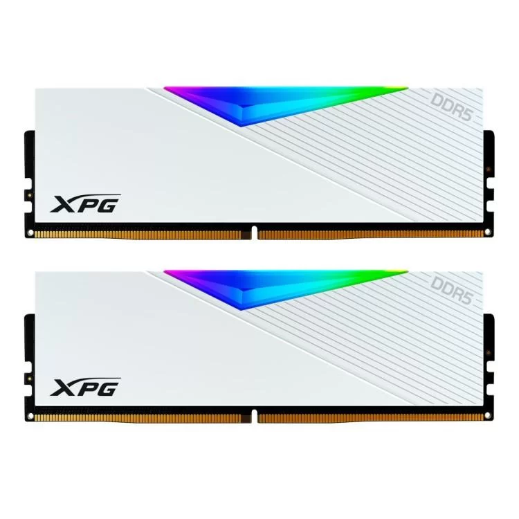 Модуль пам'яті для комп'ютера DDR5 32GB (2x16GB) 5200 MHz XPG Lancer RGB White ADATA (AX5U5200C3816G-DCLARWH) ціна 6 453грн - фотографія 2