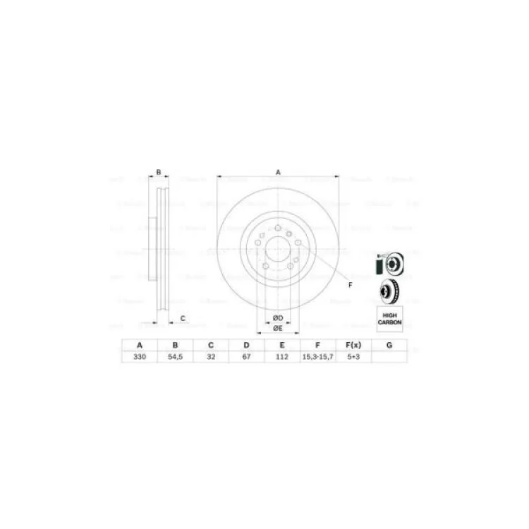 Гальмівний диск Bosch 0 986 479 269 відгуки - зображення 5