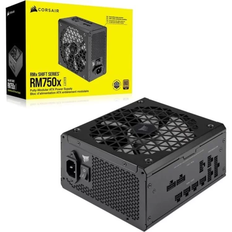 Блок живлення Corsair 750W RM750x Shift PCIE5 (CP-9020251-EU) ціна 12 918грн - фотографія 2