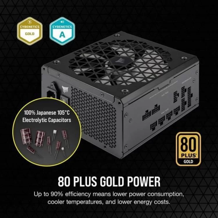 в продажу Блок живлення Corsair 750W RM750x Shift PCIE5 (CP-9020251-EU) - фото 3