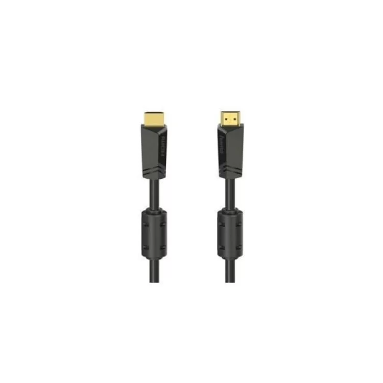 Кабель мультимедійний HDMI to HDMI 10.0m 4K Ethernet Gold Black Hama (00205009)