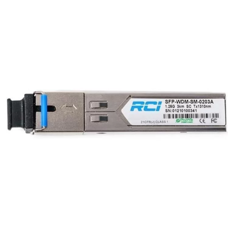 Модуль SFP 1G, 3km, LC, Tx 1310nm RCI (SFP-WDM-SM-0203A-LC)