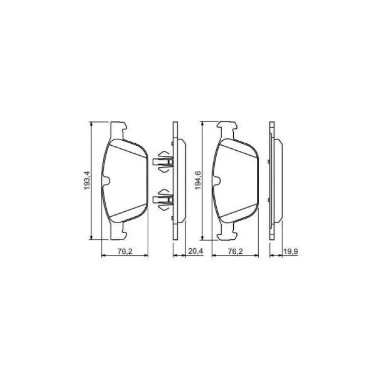 Тормозные колодки Bosch 0 986 494 305 цена 1 722грн - фотография 2