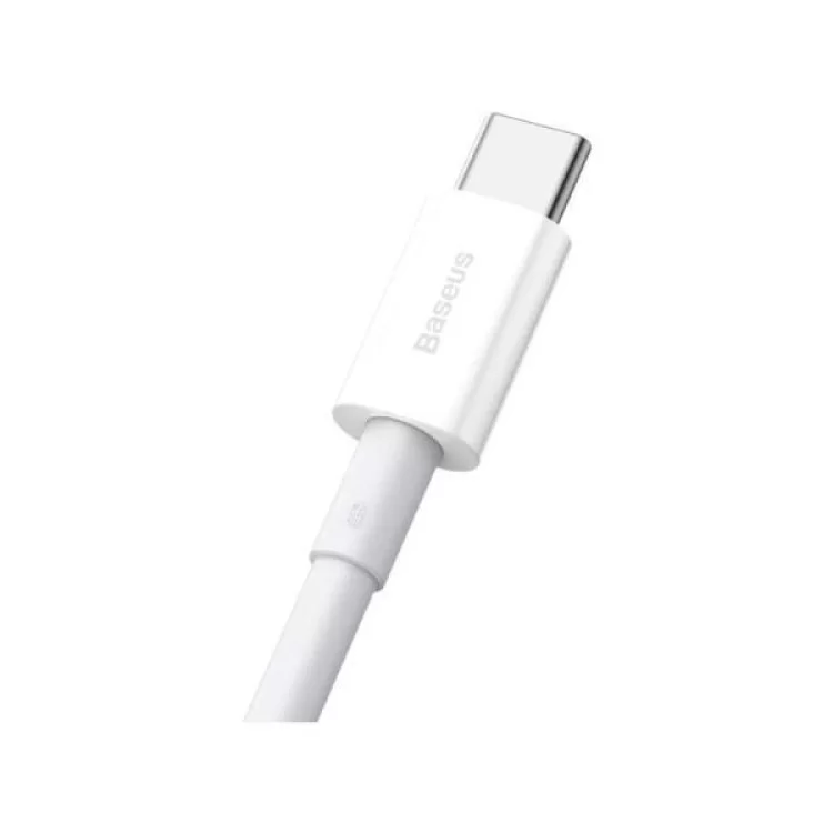 Дата кабель USB 2.0 AM to Type-C 2.0m 3A White Baseus (CATYS-A02) ціна 356грн - фотографія 2