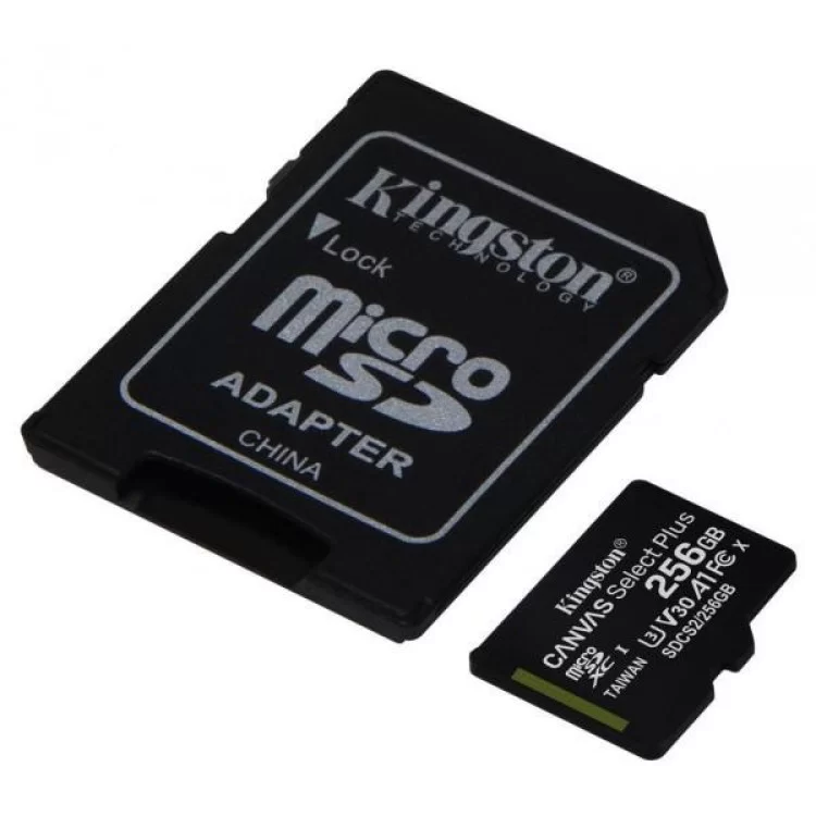 Карта памяти Kingston 256GB microSD class 10 A1 Canvas Select Plus (SDCS2/256GB) цена 1 403грн - фотография 2