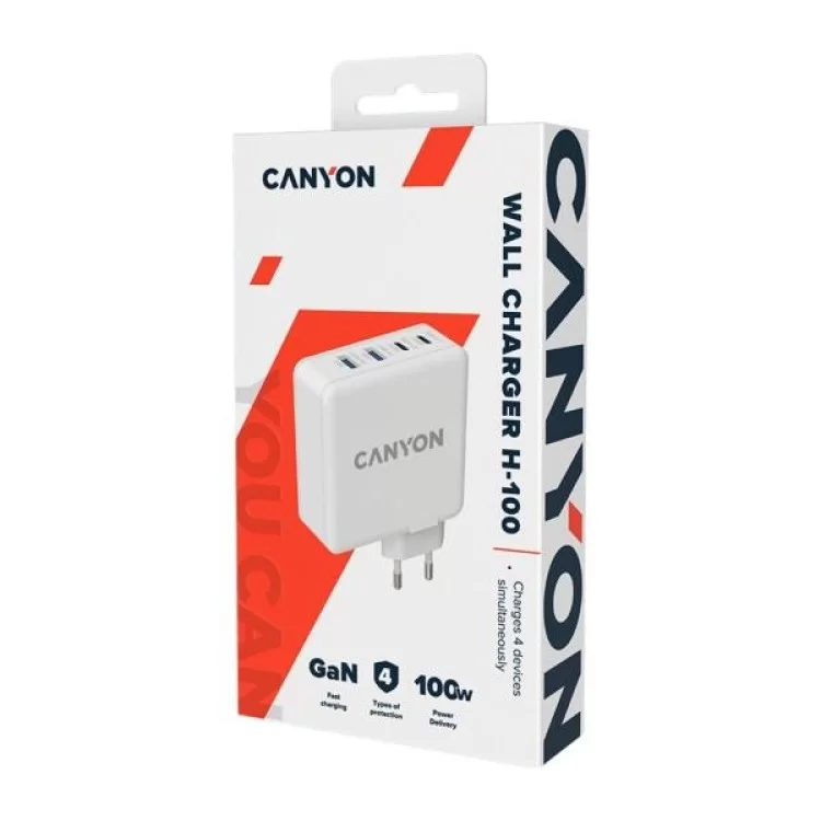 в продажу Зарядний пристрій Canyon GAN 100W (CND-CHA100W01) - фото 3