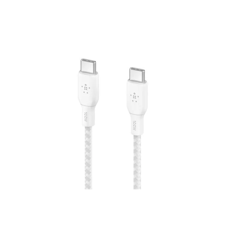 в продажу Дата кабель USB-C to USB-C 2.0m 100W white Belkin (CAB014BT2MWH) - фото 3