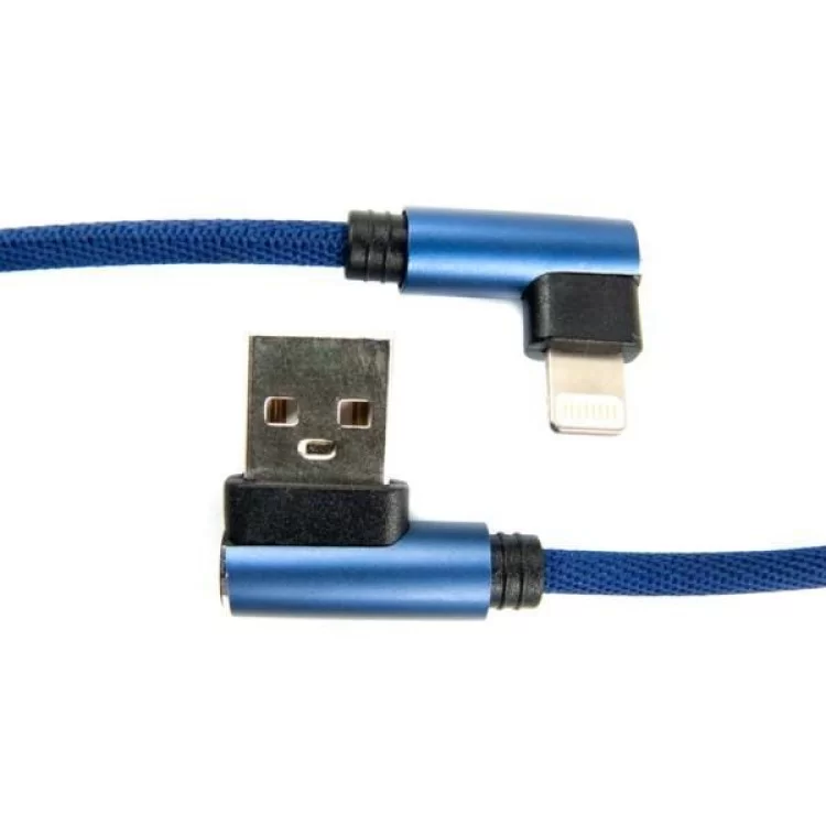 Дата кабель USB 2.0 AM to Lightning 0.25m blue Dengos (NTK-L-UG-SHRT-SET-BLUE) цена 228грн - фотография 2