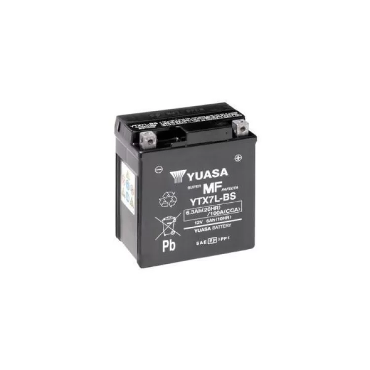 Мотоакумулятор Yuasa 12V 6Ah MF VRLA Battery AGM (YTX7L-BS)