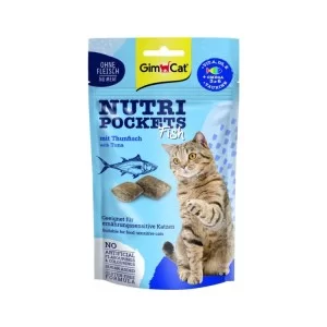 Ласощі для котів GimCat Nutri Pockets Fish Тунець 60 г (4002064419633)
