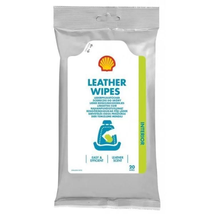 Автомобильная салфетка Shell Leather Wipes (73234)