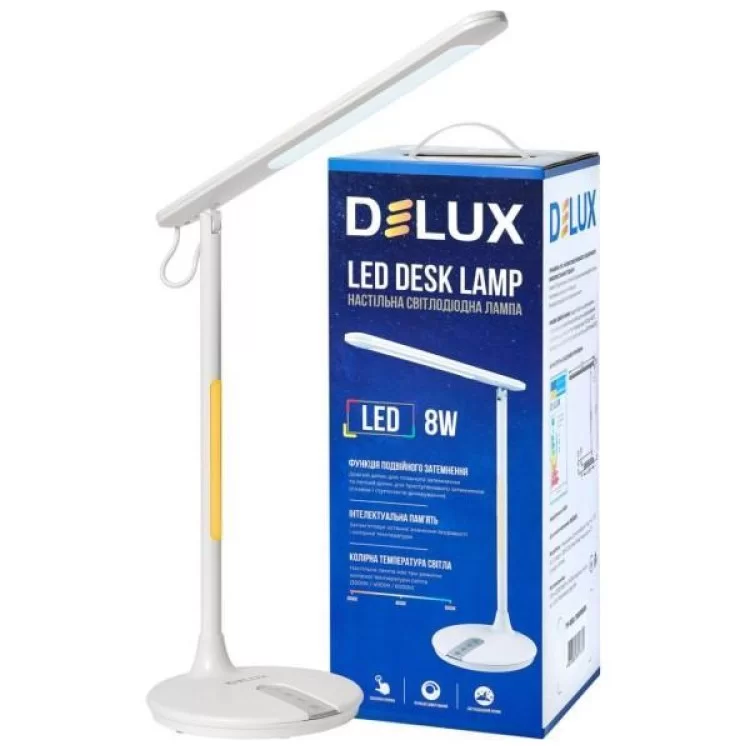 Настільна лампа Delux LED TF-550 8 Вт (90018135) ціна 1 478грн - фотографія 2