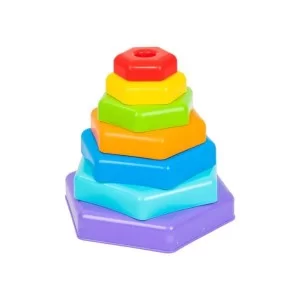 Розвиваюча іграшка Tigres Пірамідка-веселка в коробці (39363)