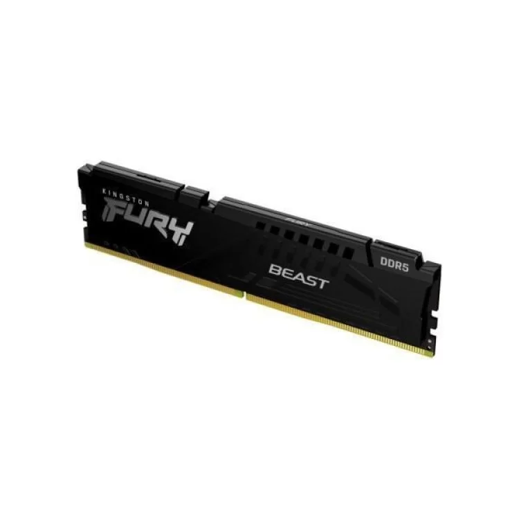 Модуль пам'яті для комп'ютера DDR5 16GB 4800 MHz Beast Black Kingston Fury (ex.HyperX) (KF548C38BB-16) ціна 3 282грн - фотографія 2
