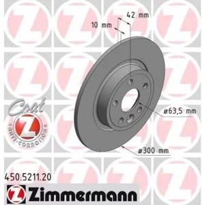 Гальмівний диск ZIMMERMANN 450.5211.20