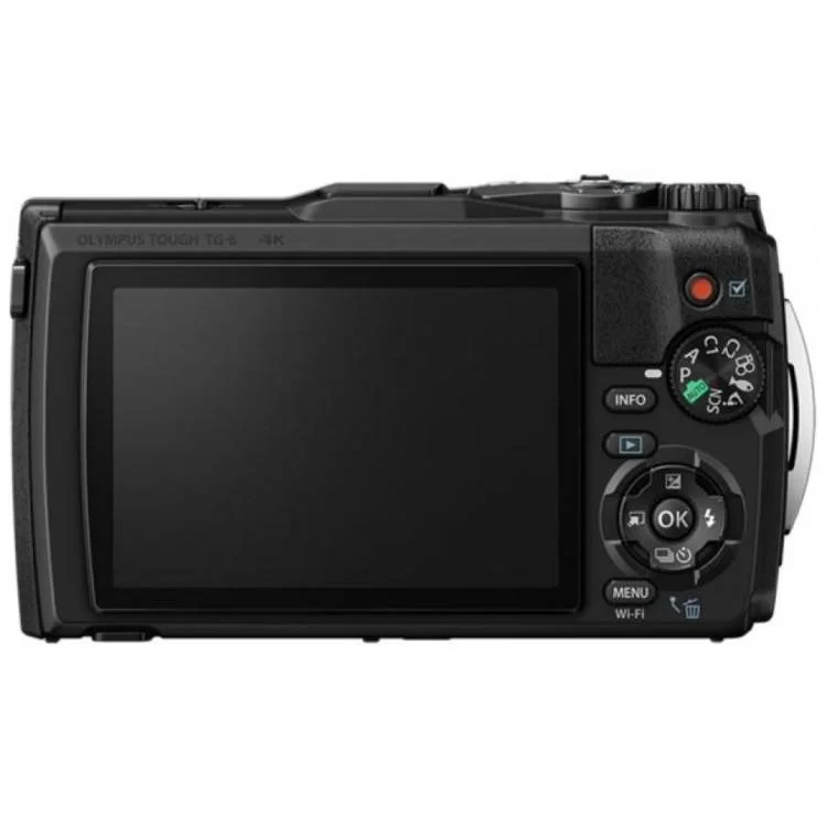 в продаже Цифровой фотоаппарат Olympus TG-6 Black (Waterproof - 15m; GPS; 4K; Wi-Fi) (V104210BE000) - фото 3