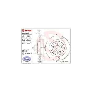 Тормозной диск Brembo 09.B504.11