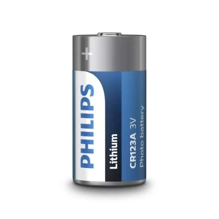 Батарейка Philips CR 123A Lithium 3V *1 (CR123A/01B) ціна 166грн - фотографія 2