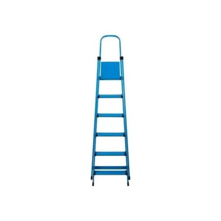 в продаже Лестница Work's стремянка металлическая 406 6 сх., синяя (63273) - фото 3