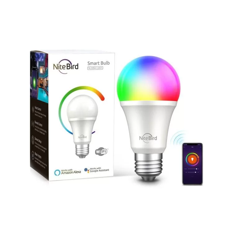 Розумна лампочка NiteBird NiteBird WB4 (RGB) E27 (WB4) ціна 399грн - фотографія 2