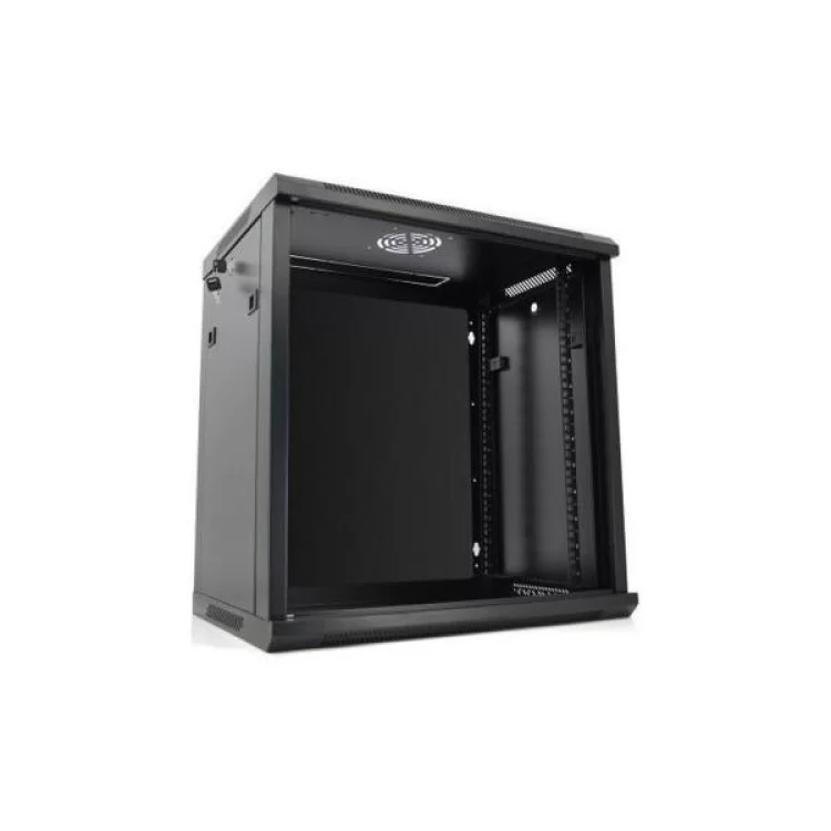 Шкаф настенный Merlion 12U 19" 600*450*634 (Ш*Г*В)мм, black (Ml3-6412) - фотография 2