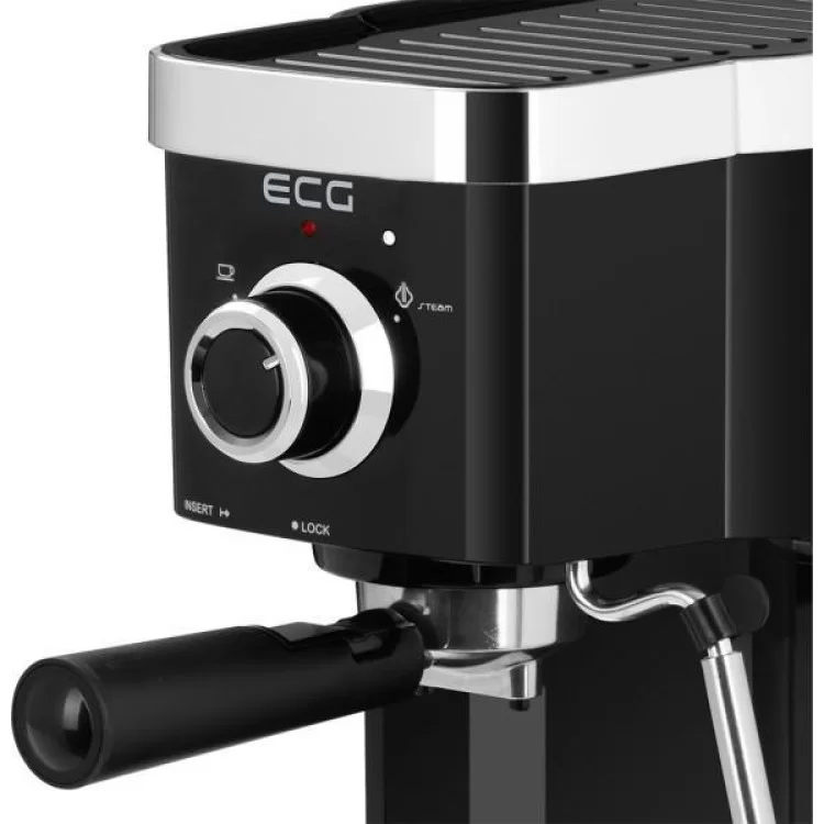 Рожковая кофеварка эспрессо ECG ESP 20301 Black (ESP20301 Black) - фото 12