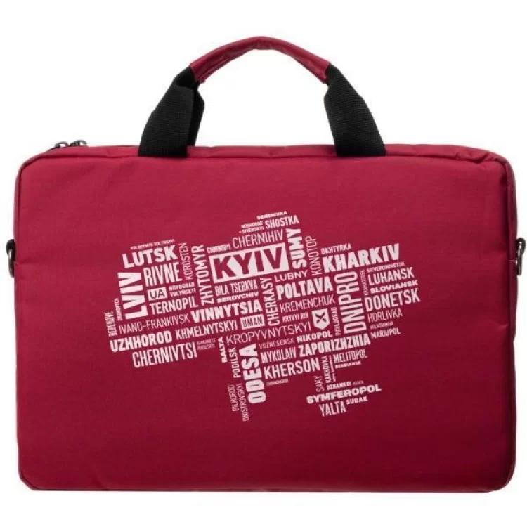 продаємо Сумка для ноутбука Vinga 15.6" NB1502 Burgundy, white print (NB1502UWBY) в Україні - фото 4