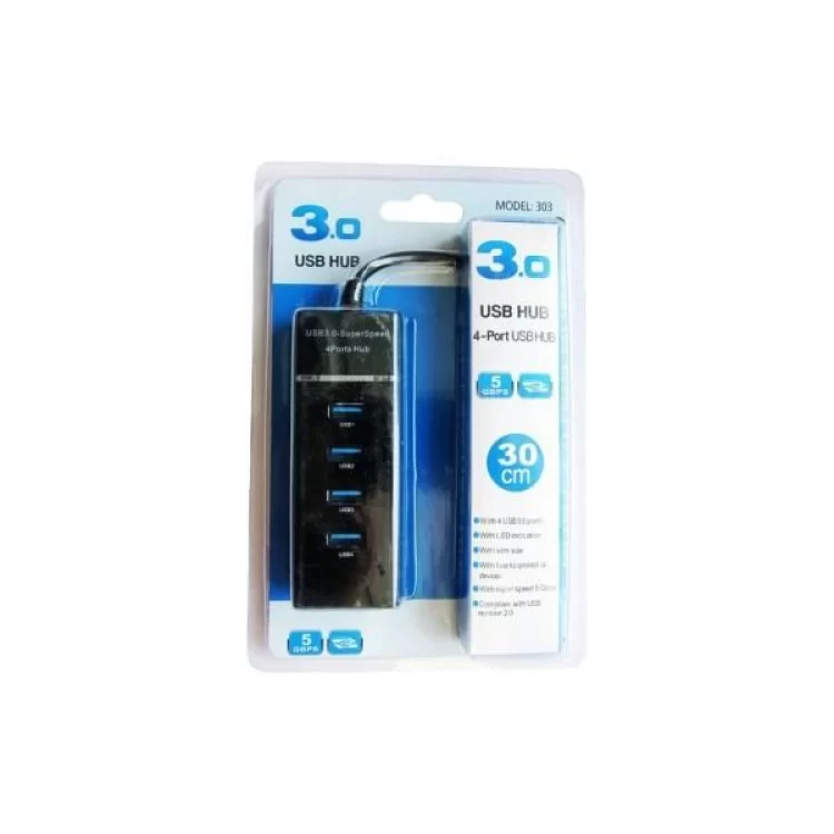 продаємо Концентратор Maiwo USB Type-C to 4х USB3.0 cable 29 cm (KH303) в Україні - фото 4