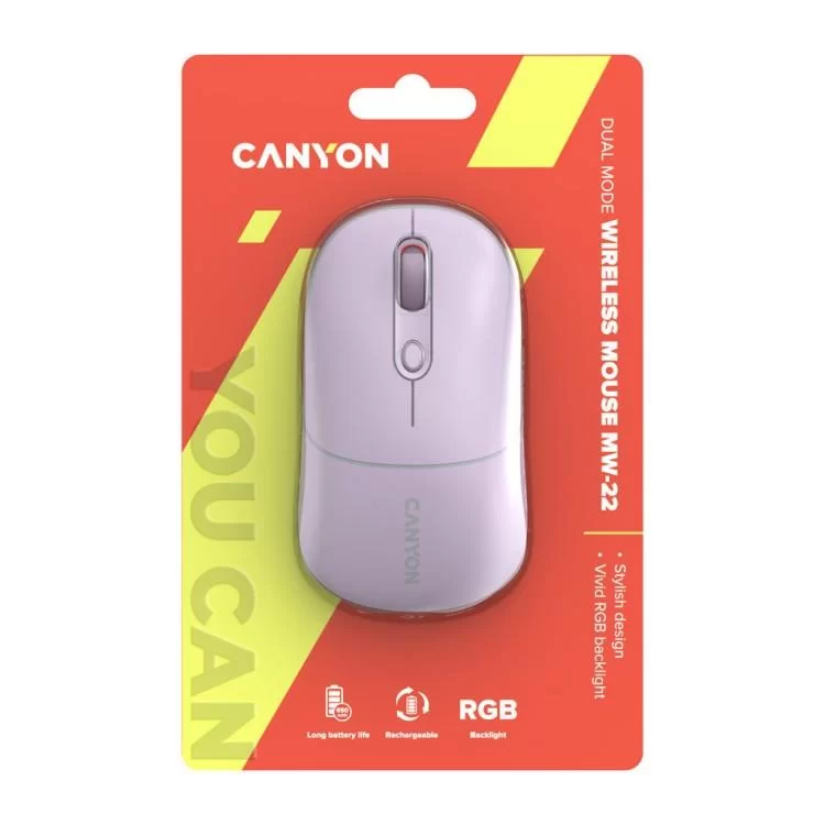 Мишка Canyon MW-22 Dual Band RGB Wireless Pearl Rose (CNS-CMSW22PR) інструкція - картинка 6