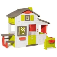 Игровой домик Smoby с дверным звонком столиком и забором (810203)