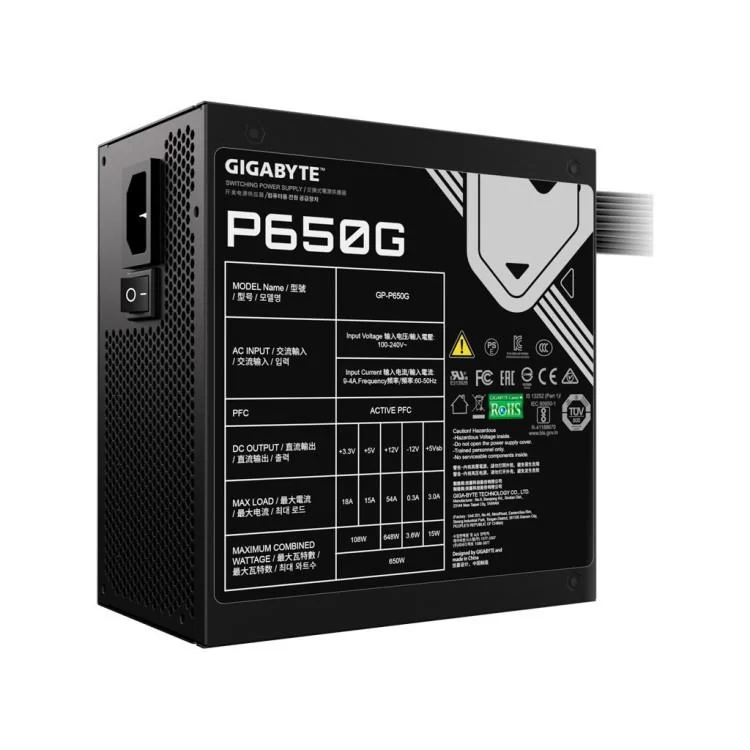 Блок живлення GIGABYTE 650W (GP-P650G) відгуки - зображення 5