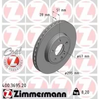 Тормозной диск ZIMMERMANN 400.3695.20