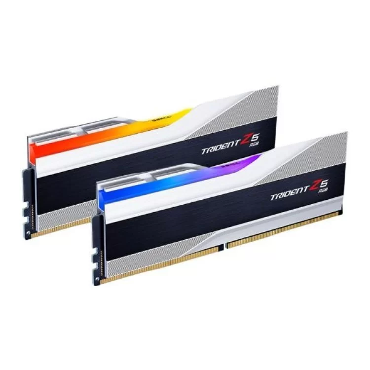 Модуль памяти для компьютера DDR5 32GB (2x16GB) 6000 MHz Trident Z5 NEO RGB Silver G.Skill (F5-6000J3040F16GX2-TZ5RS) цена 9 267грн - фотография 2