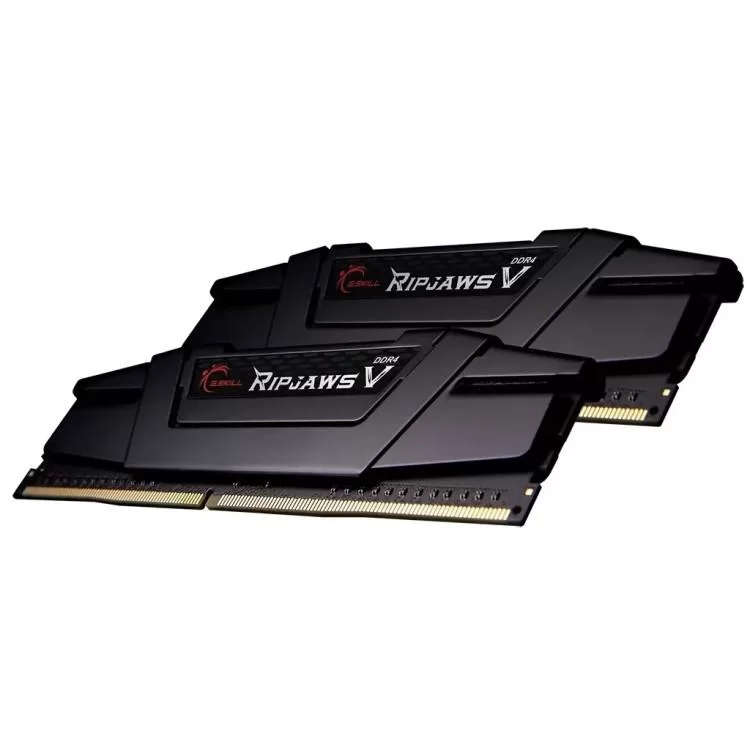 Модуль пам'яті для комп'ютера DDR4 8GB (2x4GB) 3200 MHz RIPJAWS V Black G.Skill (F4-3200C16D-8GVKB) ціна 2 457грн - фотографія 2