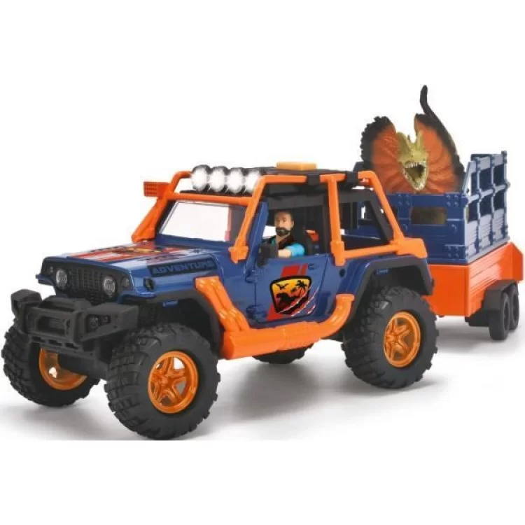 Игровой набор Dickie Toys Надзиратель динозавров с джипом 40 см, 2 динозаврами и фигуркой (3837024) цена 1 882грн - фотография 2