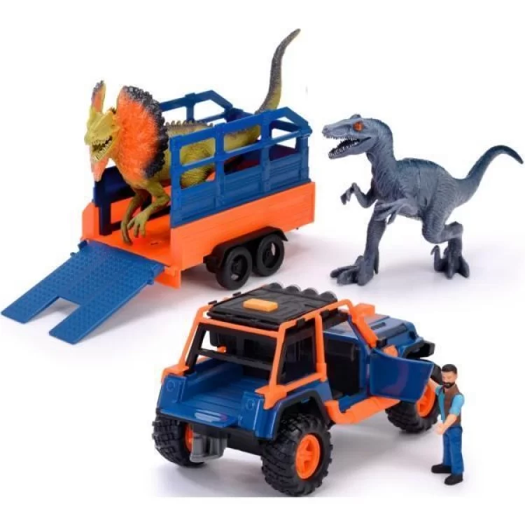 в продаже Игровой набор Dickie Toys Надзиратель динозавров с джипом 40 см, 2 динозаврами и фигуркой (3837024) - фото 3