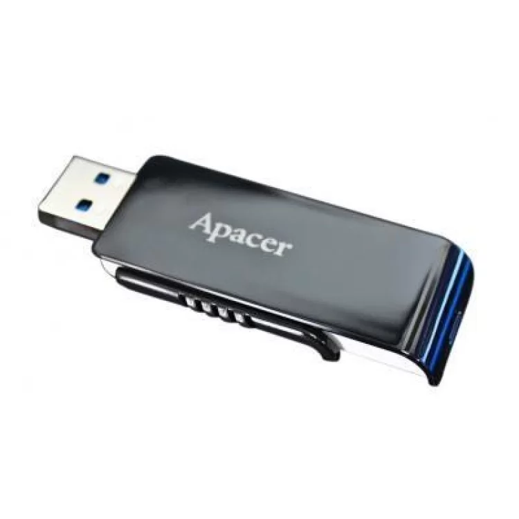 USB флеш накопичувач Apacer 32GB AH350 Black RP USB3.0 (AP32GAH350B-1) - фото 9