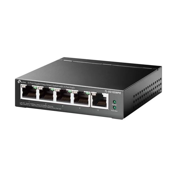 Комутатор мережевий TP-Link TL-SG105MPE ціна 5 455грн - фотографія 2