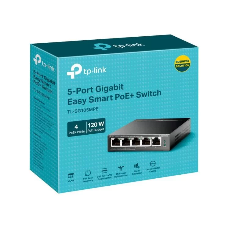 в продажу Комутатор мережевий TP-Link TL-SG105MPE - фото 3