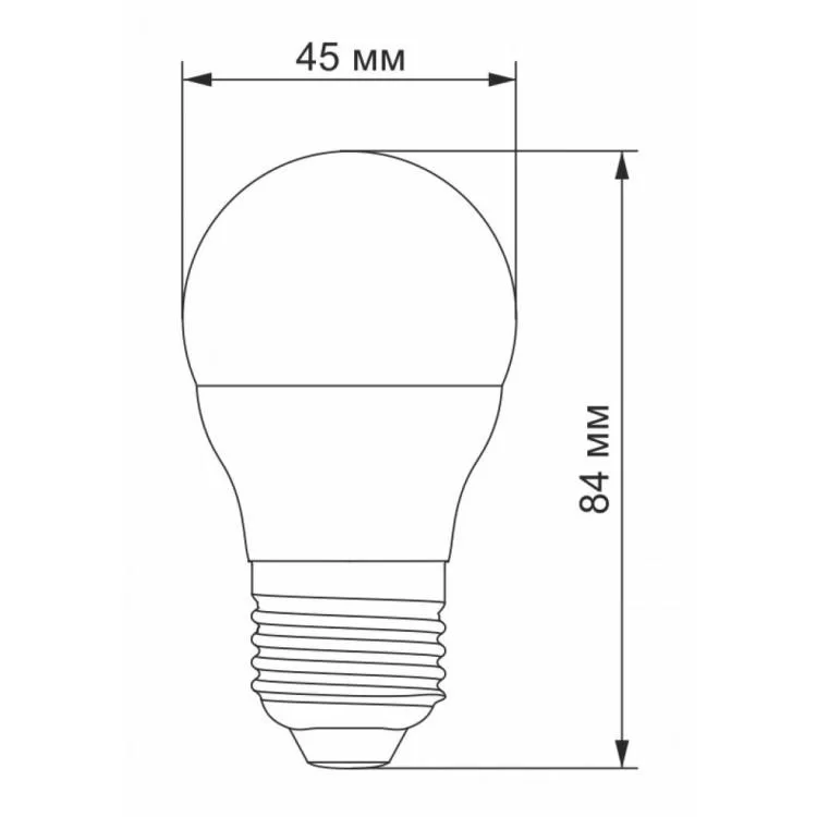 в продажу Лампочка Videx G45e 3.5W E27 4100K 220V (VL-G45e-35274) - фото 3