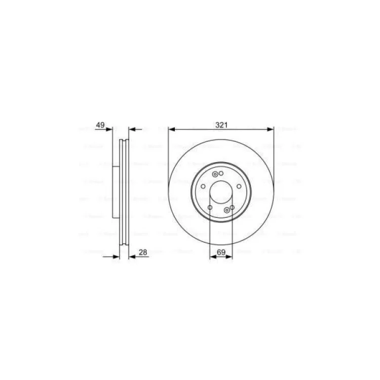 Гальмівний диск Bosch 0 986 479 536 відгуки - зображення 5