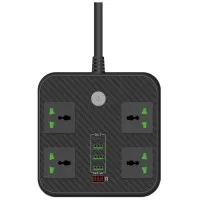 Сетевой фильтр питания Voltronic TВ-Т90, 4роз, 3*USB Black (ТВ-Т90-Black)