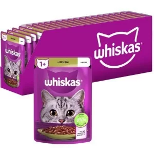 Вологий корм для кішок Whiskas Ягня в желе 85 г (5900951302176)