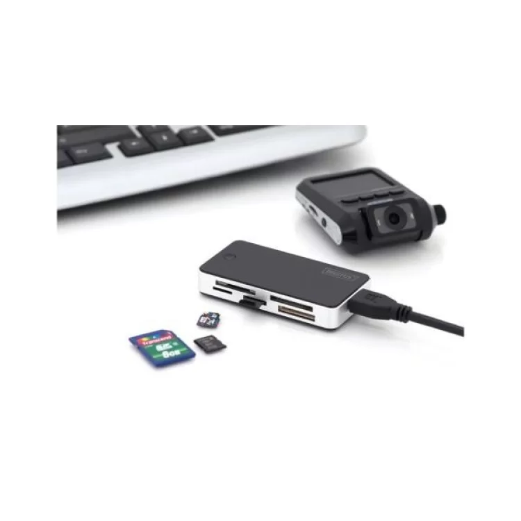 Зчитувач флеш-карт Digitus USB 3.0 All-in-one (DA-70330-1) ціна 1 542грн - фотографія 2